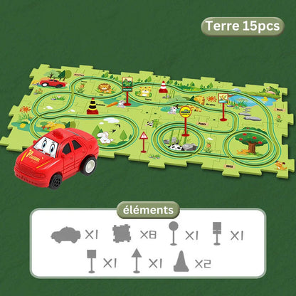 Circuits en puzzle à assembler (3 ans+)