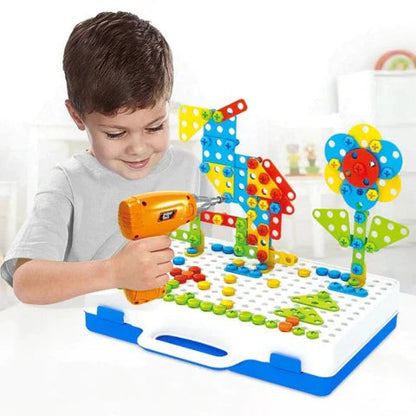 Coffret Puzzle 2D/3D + Perceuse (3 ans+)